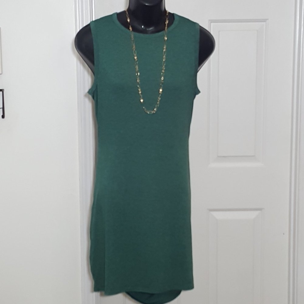 New Casual Dresses Women's Midi Dress Sexy Size XL Green